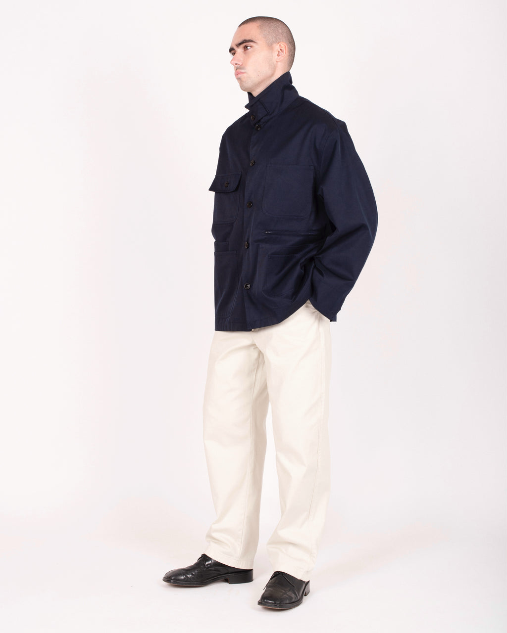 Veste en toile de coton sergé