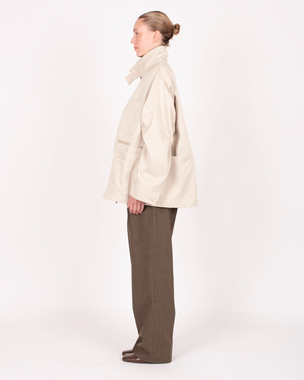 Veste en toile de coton sergé