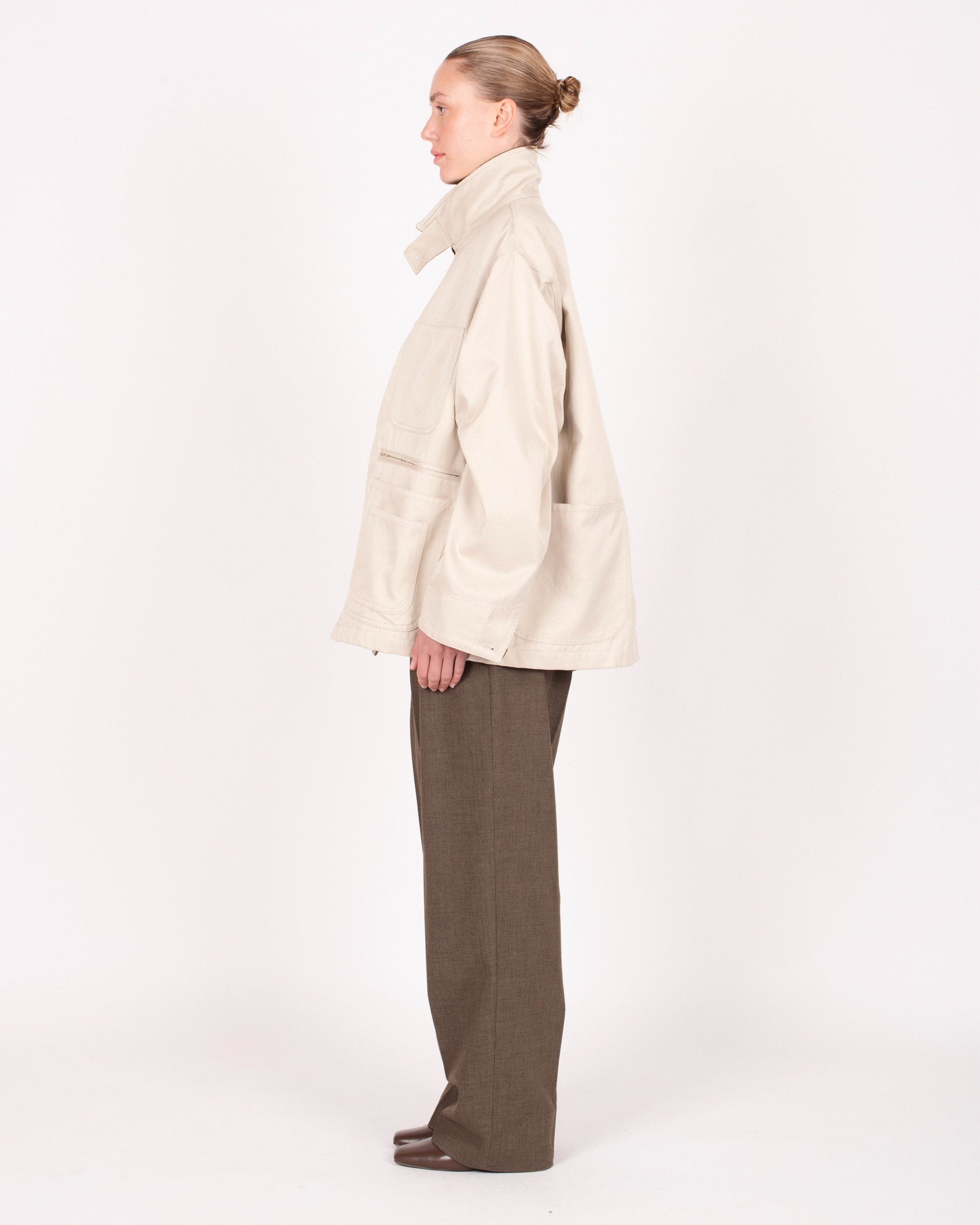 Veste en toile de coton sergé