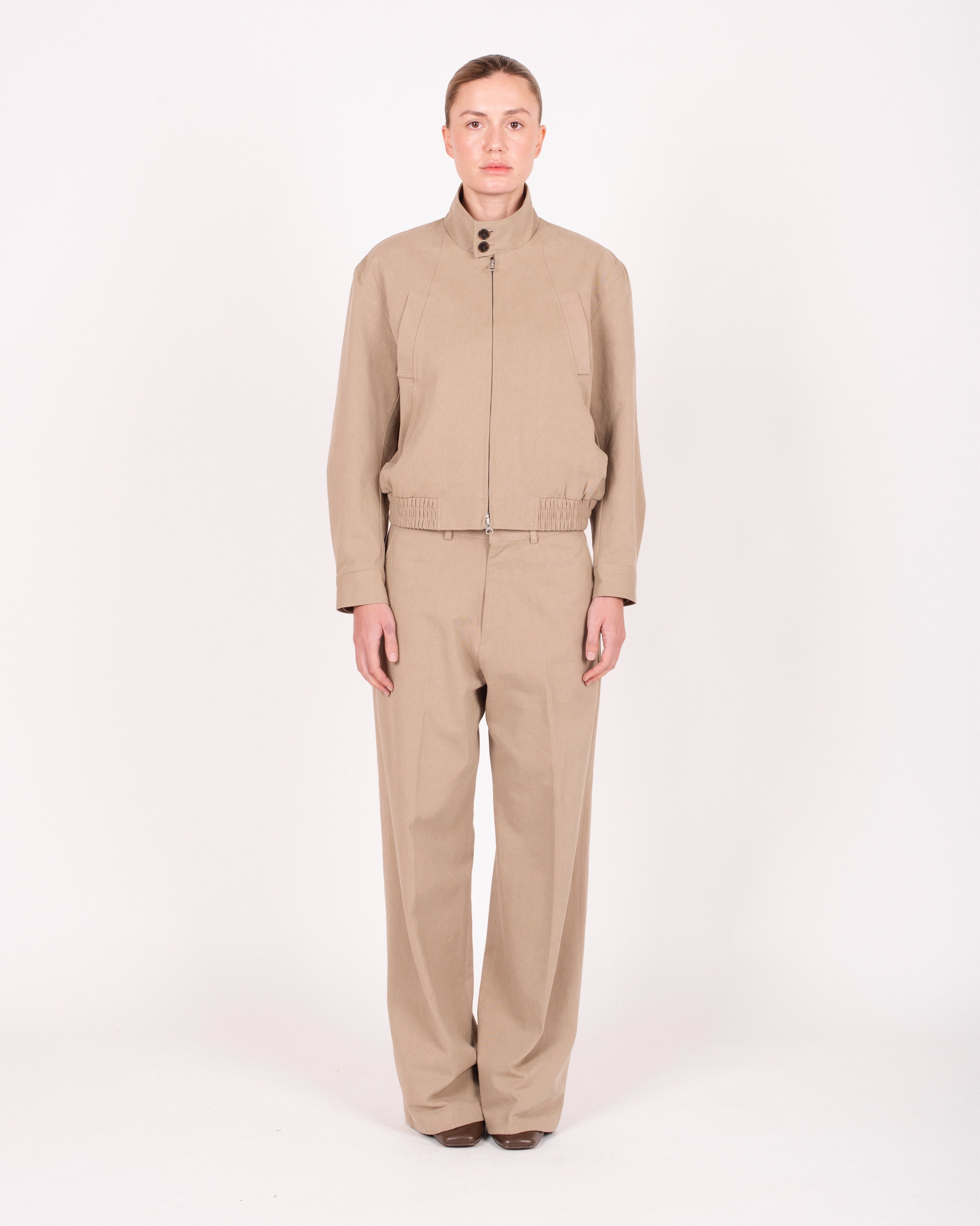 Veste zippée en coton