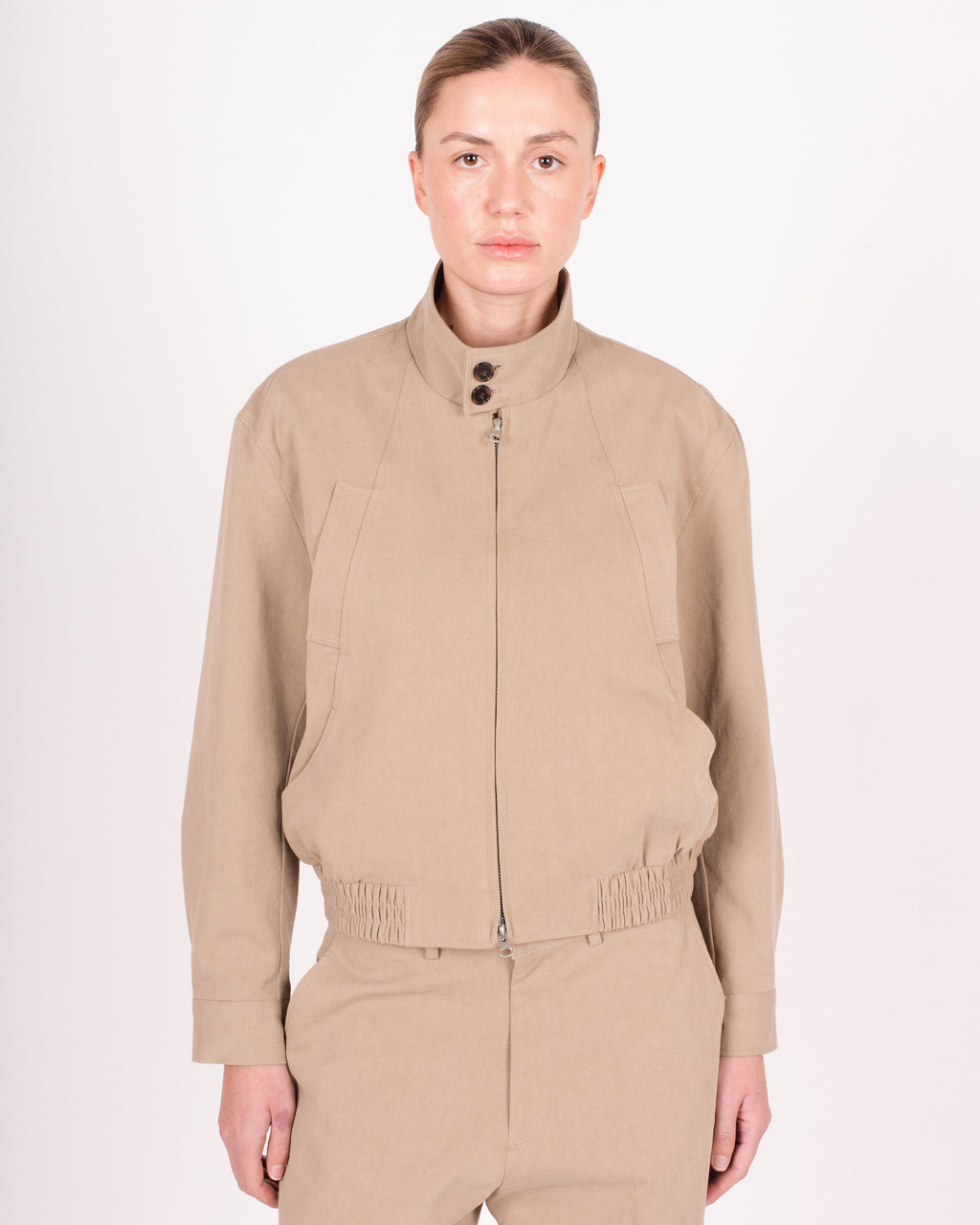 Veste zippée en coton