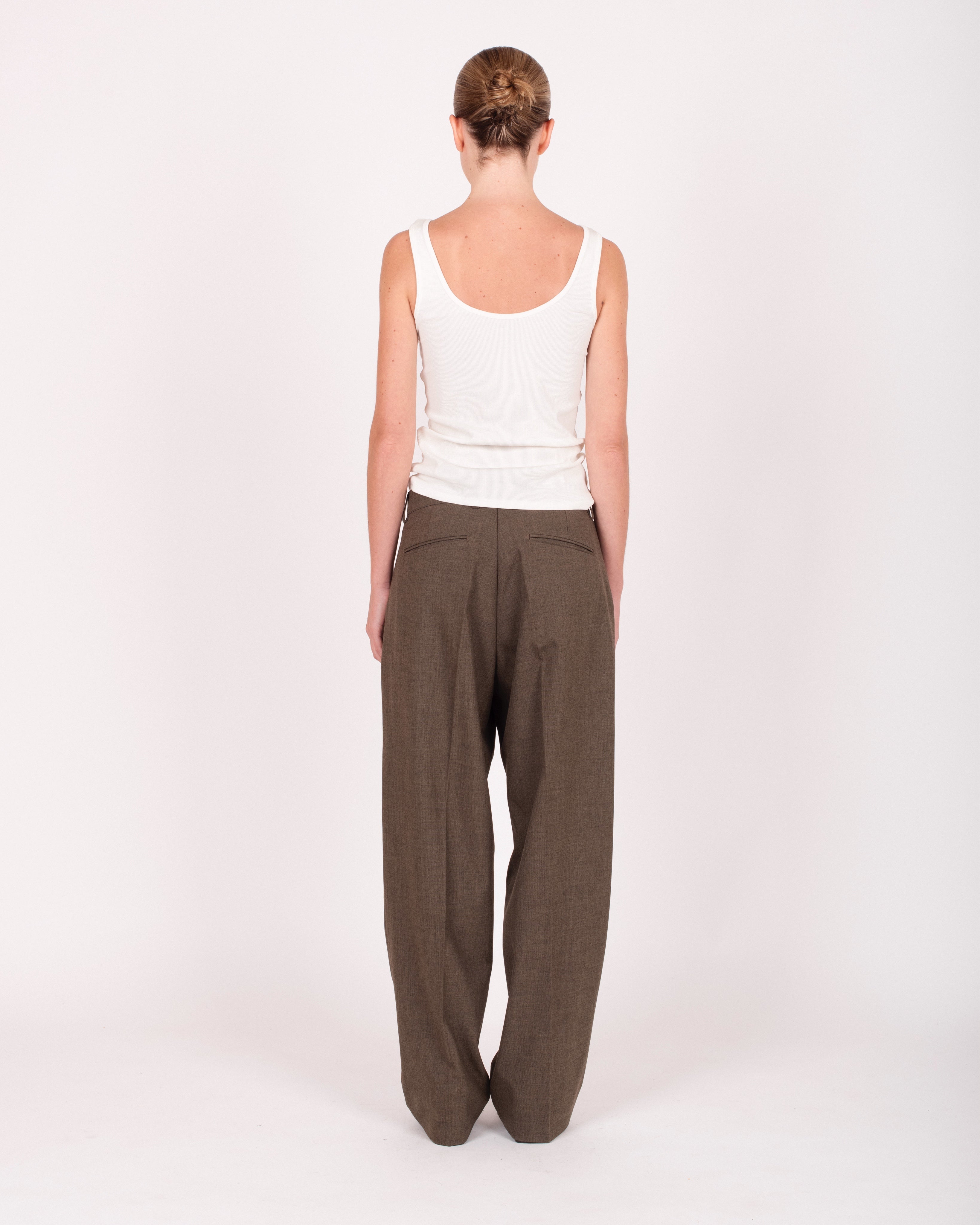 Pantalon de costume droit à pinces