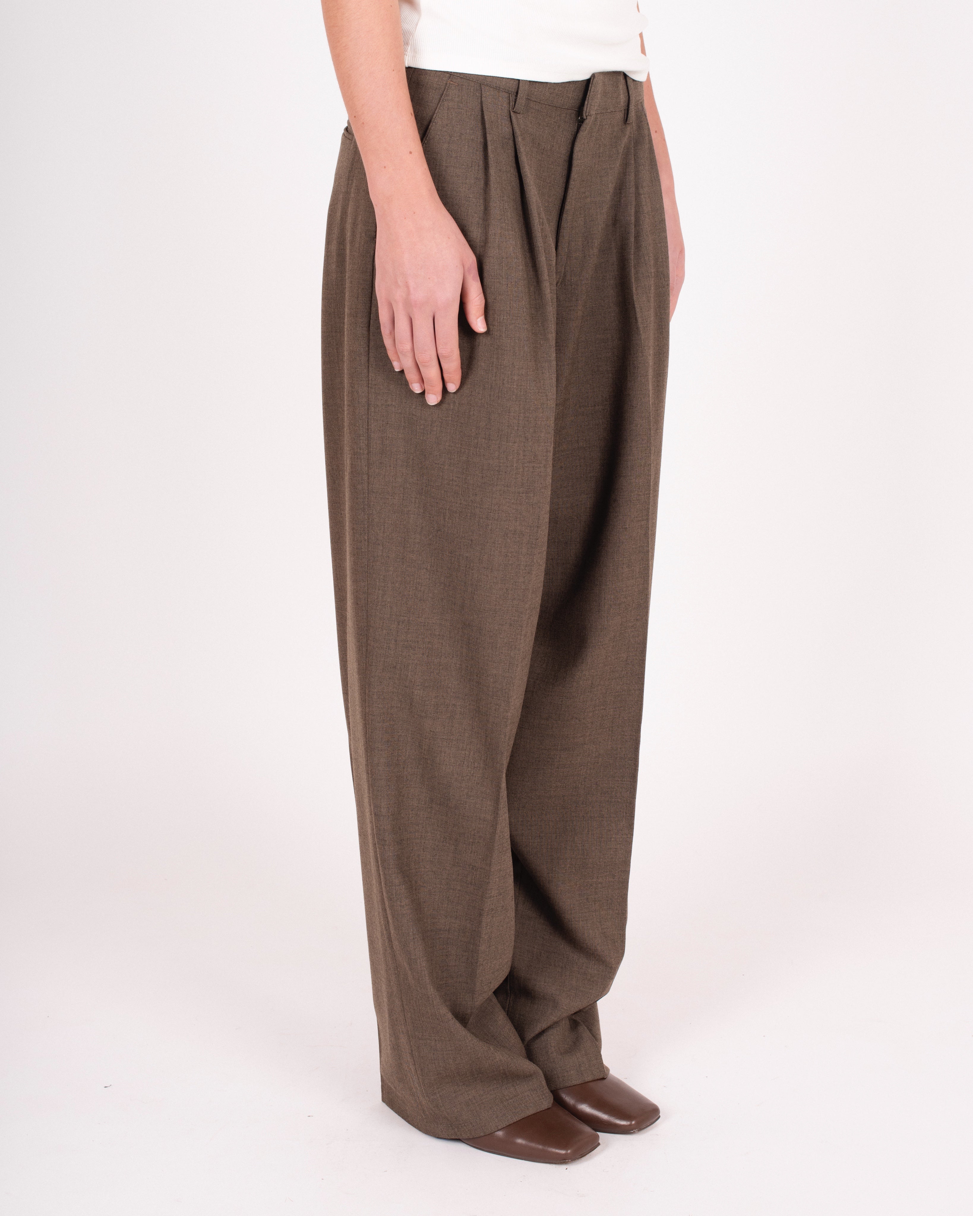 Pantalon de costume droit à pinces