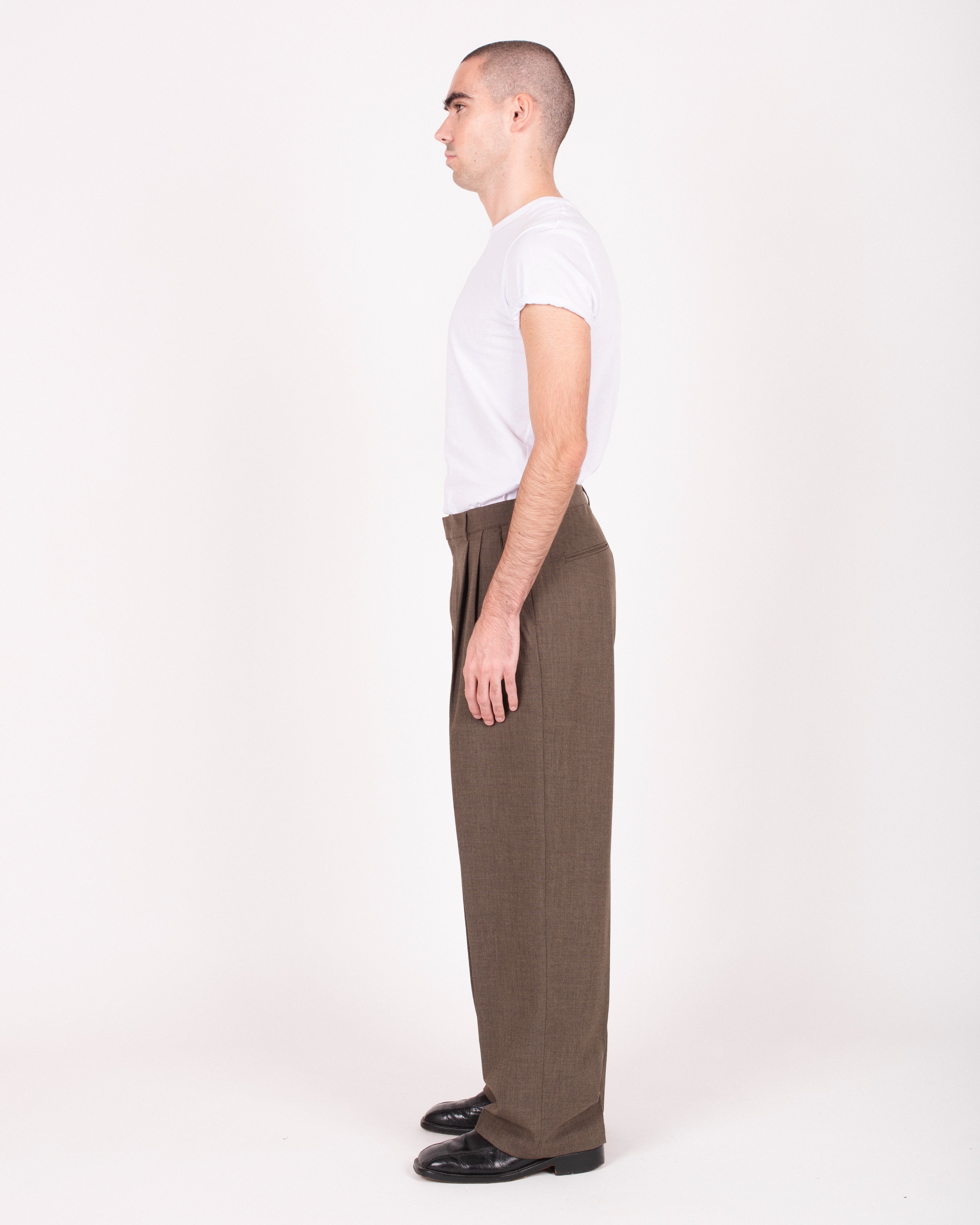 Pantalon de costume droit à pinces