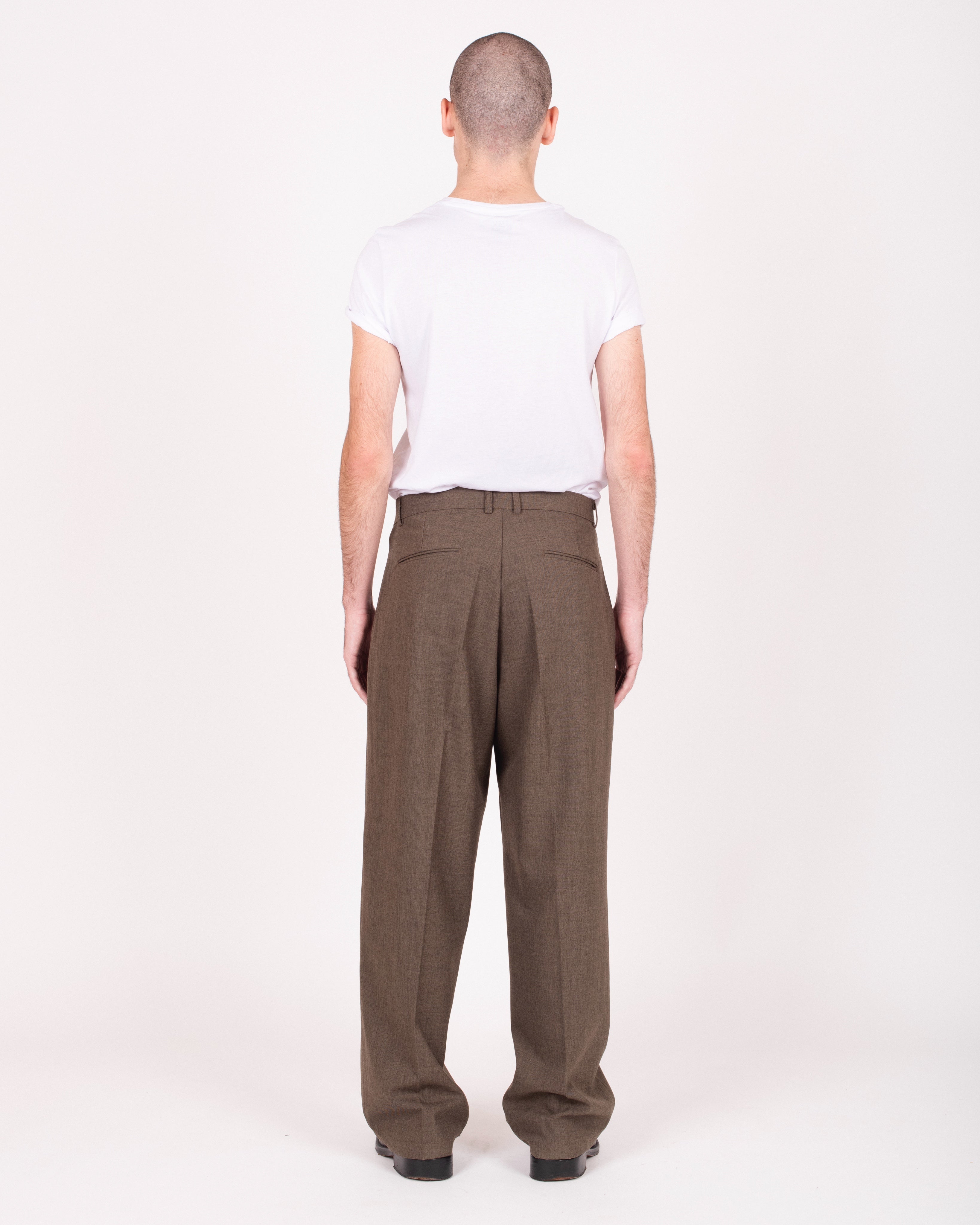Pantalon de costume droit à pinces