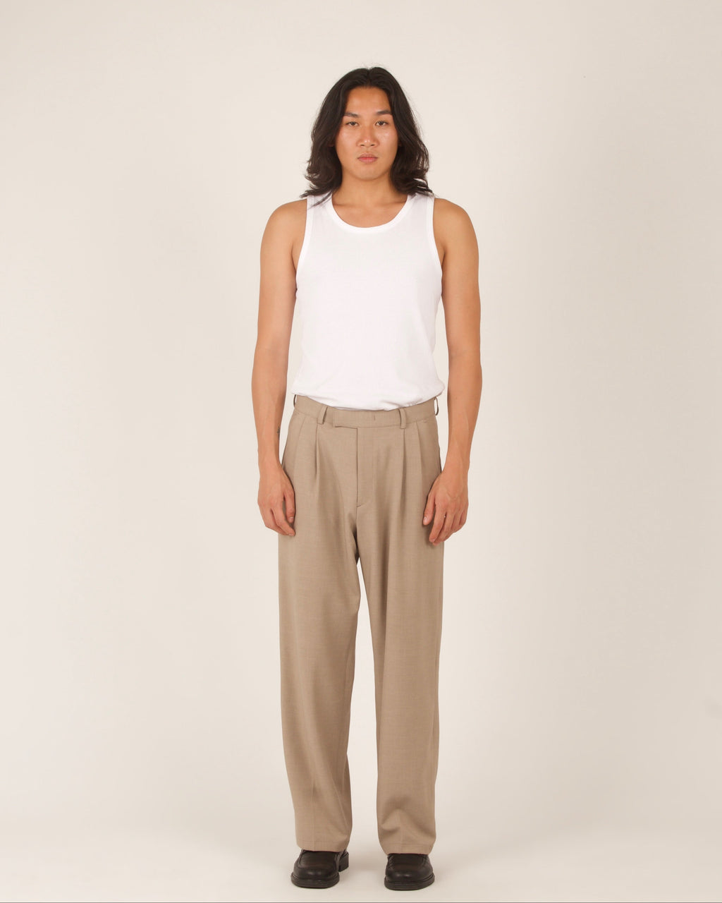 Pantalon de costume droit à pinces