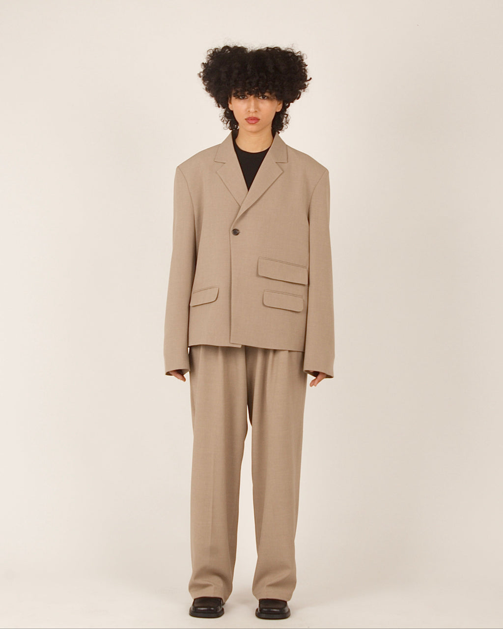 Pantalon de costume droit à pinces