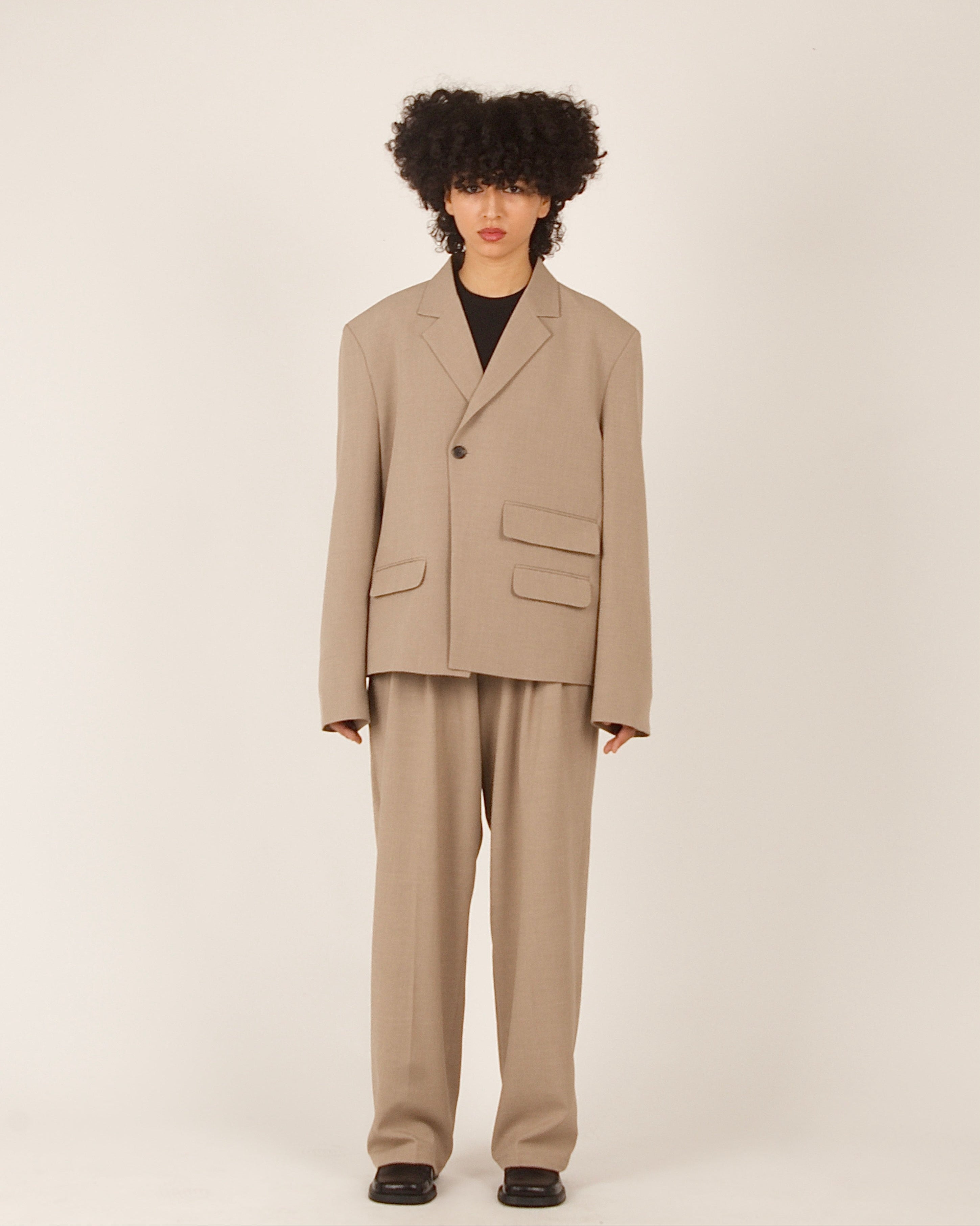 Pantalon de costume droit à pinces