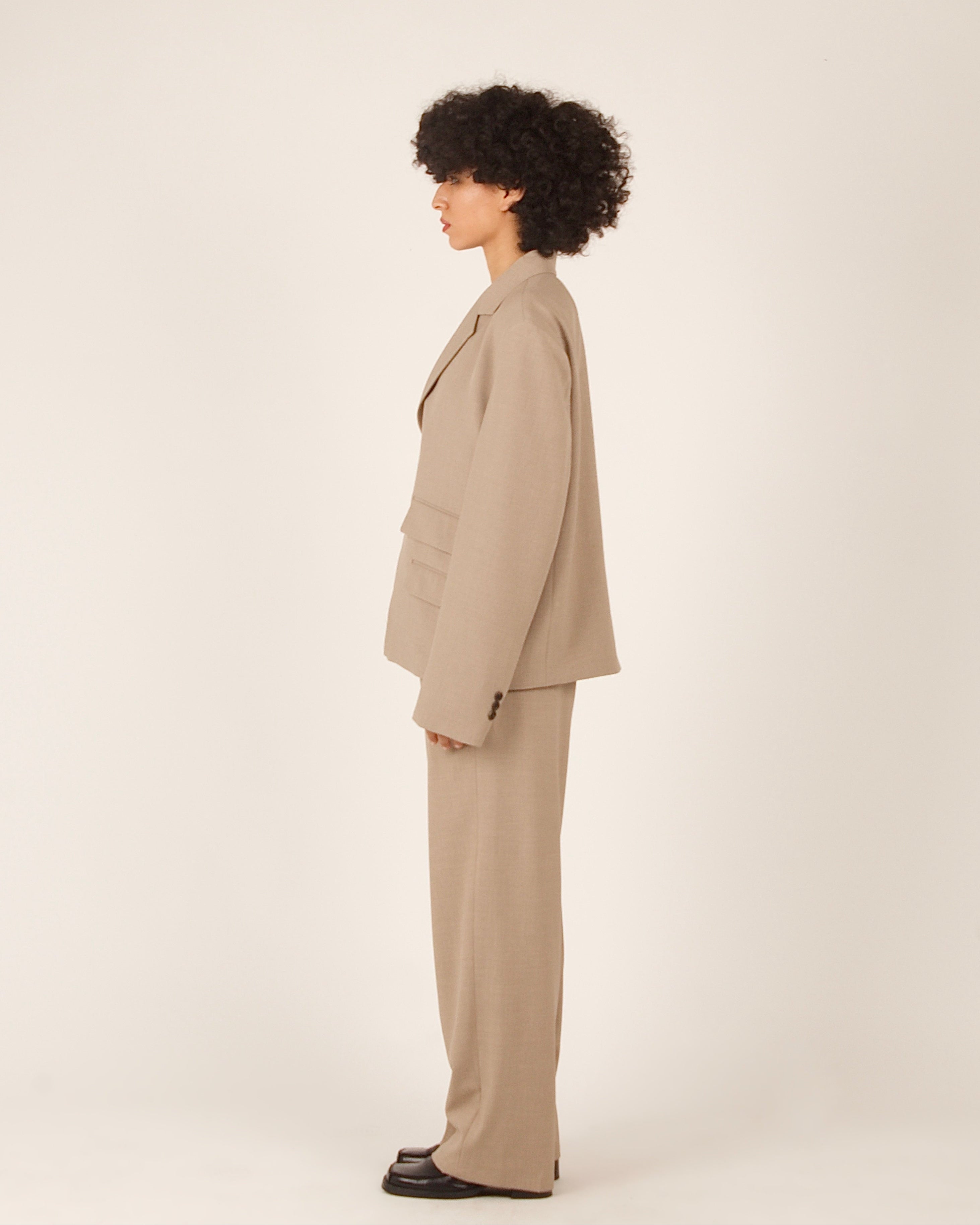 Pantalon de costume droit à pinces